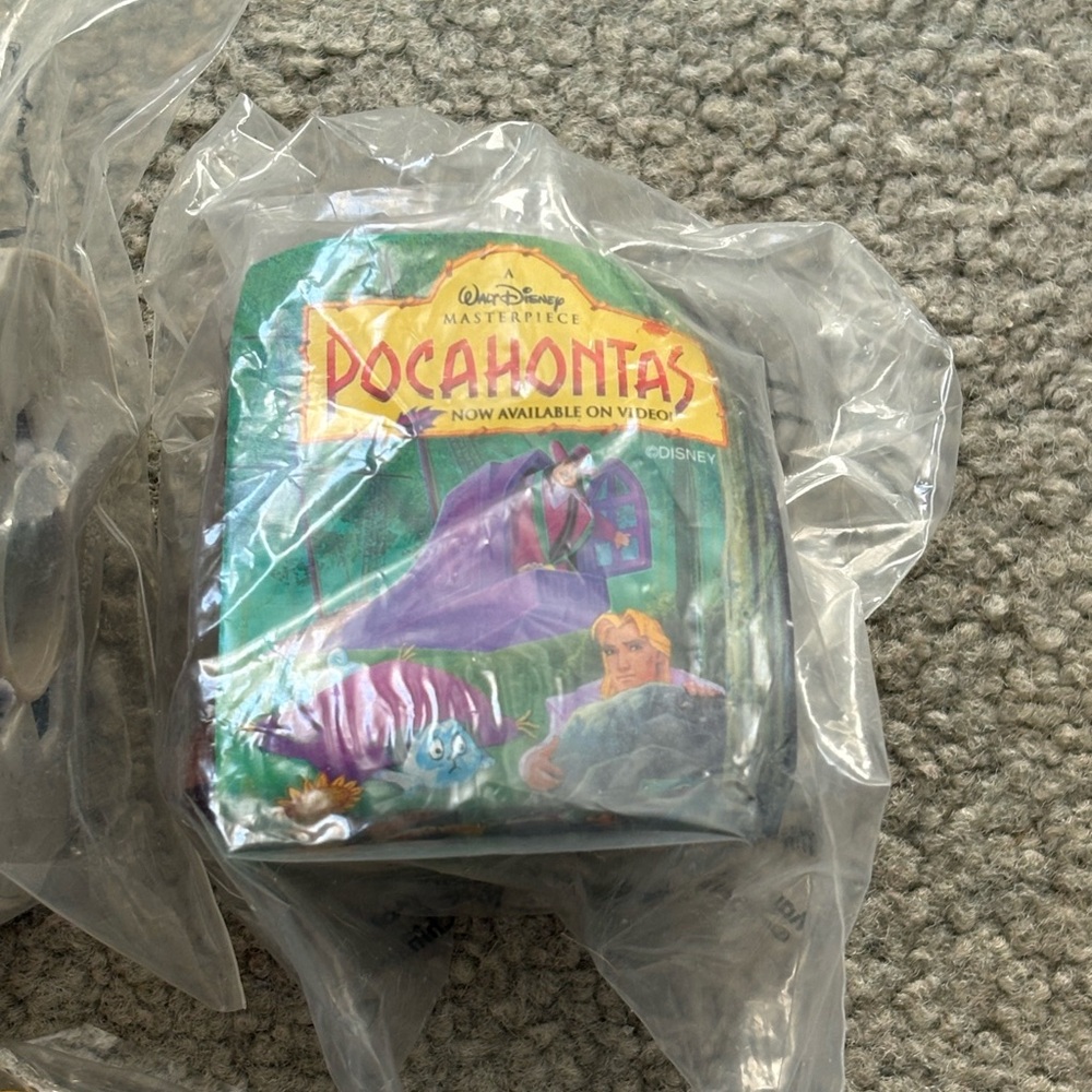 Burger King Kids Meal Pocahontas  Vintage 1995 Lot Of Three Sealed New Toys - Picture 8 of 8